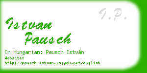 istvan pausch business card