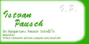 istvan pausch business card